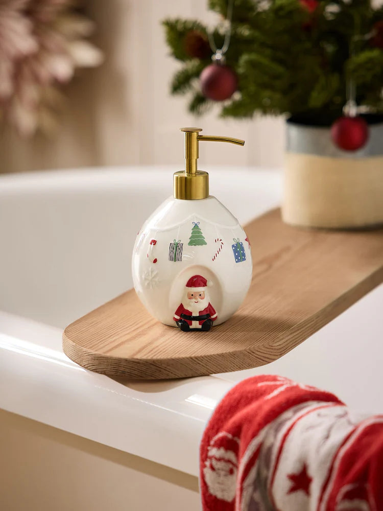 Natural Christmas Santa Soap Dispenser