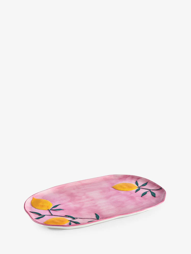 Pink Loreto Lemon Platter