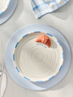 Next Uk Set of 2 Blue and White Claude Croissant Side Plates