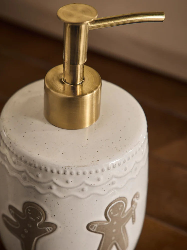 Natural Christmas Gingerbread Soap Dispenser