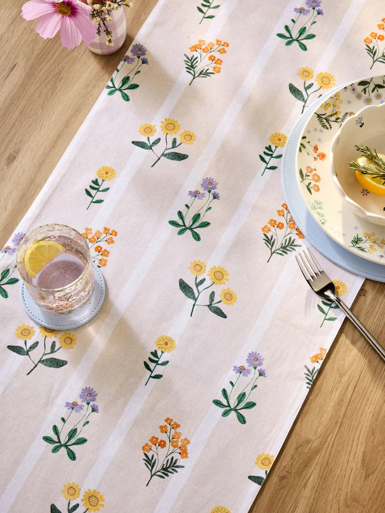 Next Uk Multi Maisie Floral Print Table Runner