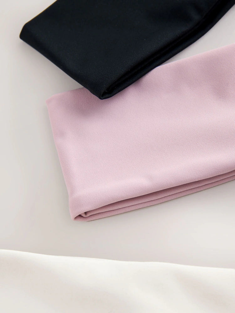 self. Black/White/Pink Headbands 3 Pack