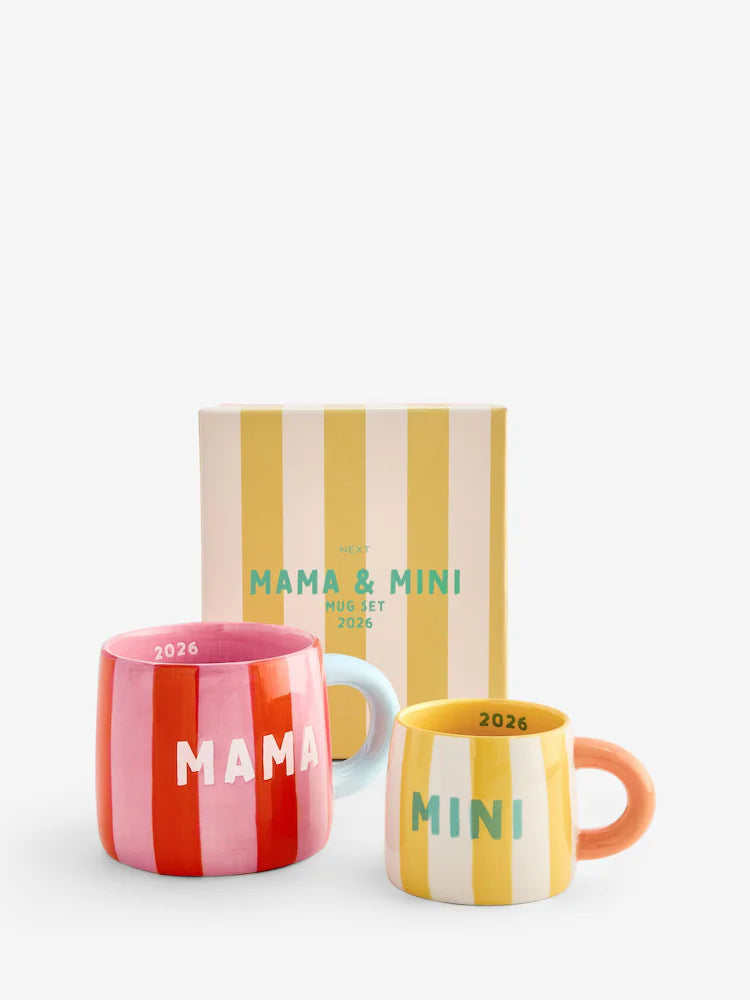 Next Uk Bright Mama and Mini Est 2026 Mug Set