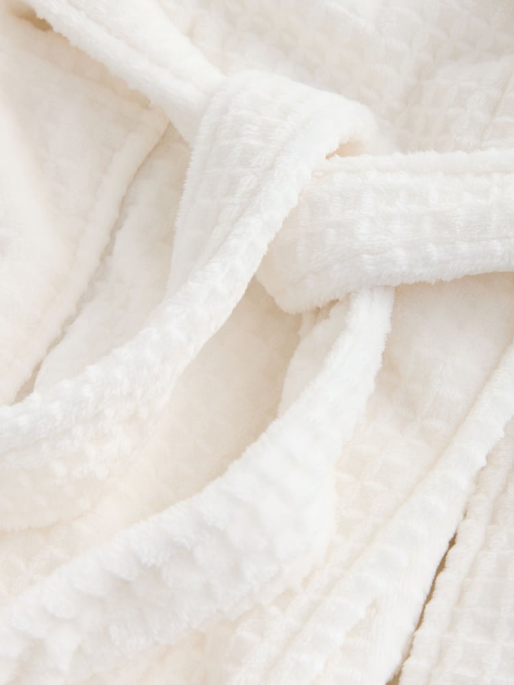 Next Uk White Waffle Cosy Robe