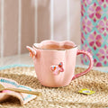 Pink Artist Floral Butterfly Mug