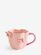 Pink Artist Floral Butterfly Mug