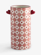Next Uk Pink Ceramic Heart Vase