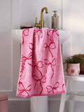 Next Uk Pink Bow 100% Cotton Towel AU0-012