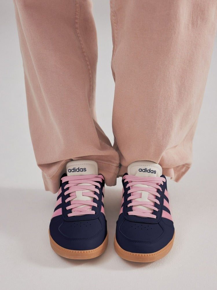 Adidas Navy/Pink Breaknet Sleek Trainers