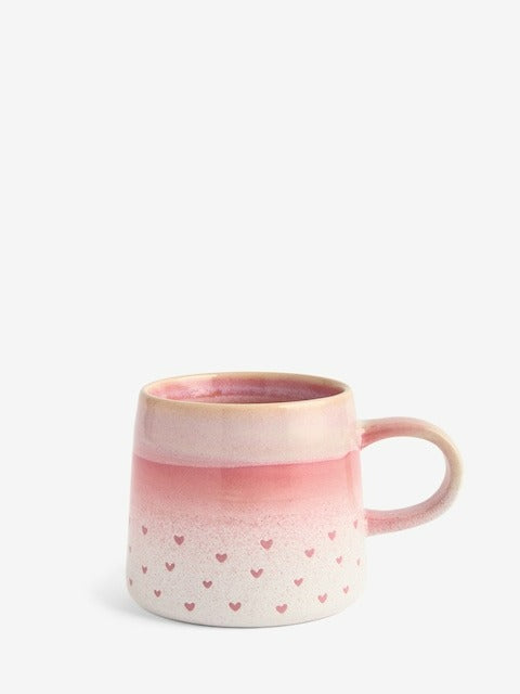 Next Uk Pink Reactive Heart Mug