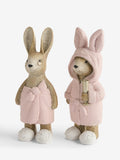 Next Uk Set of 2 Pink Rosie Rabbit Spa Set of 2 Ornaments F64-141
