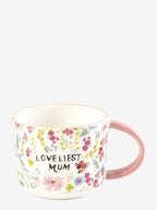 Next Uk Pink Floral Loveliest Mum Mug T54-147
