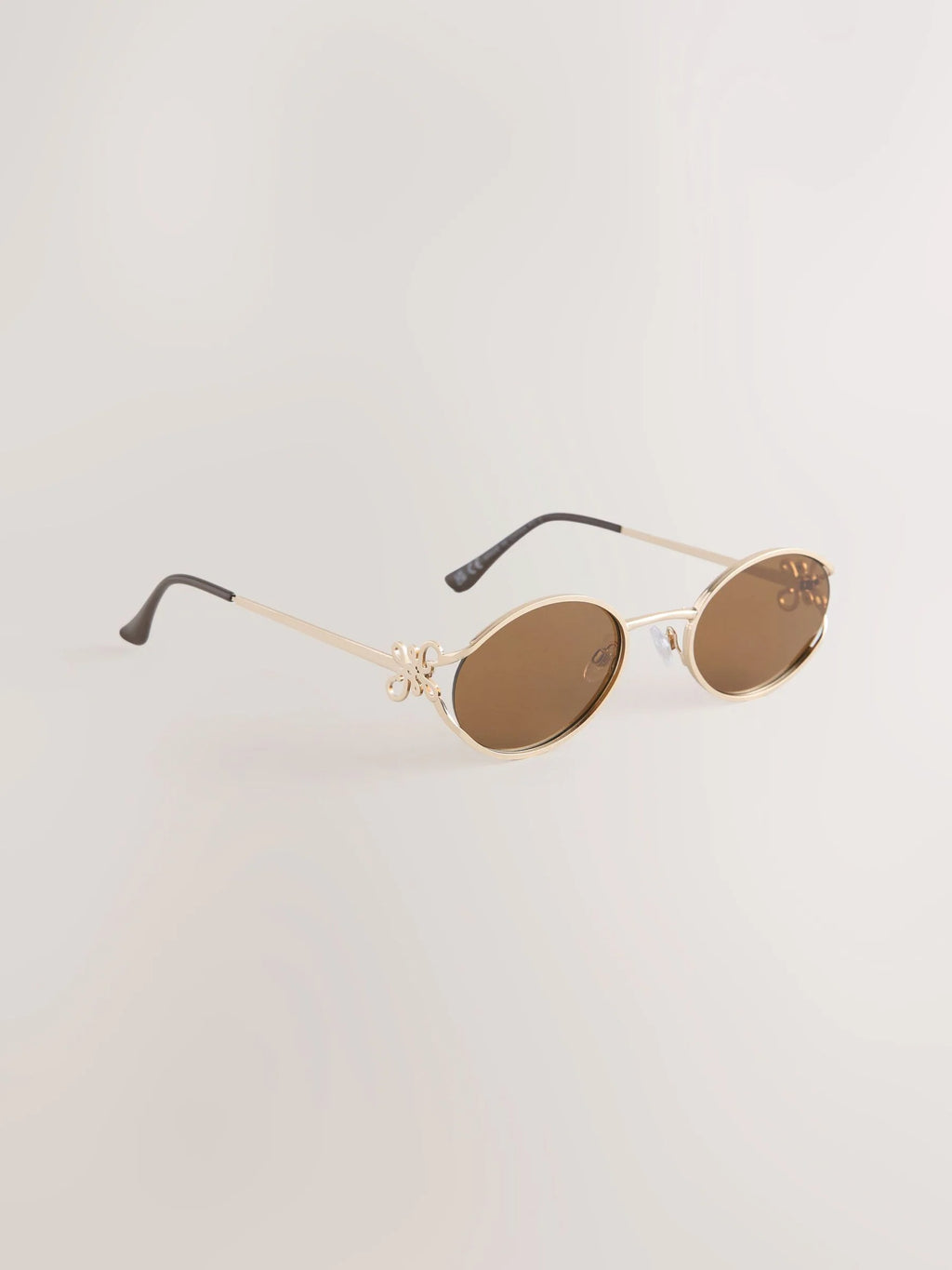 Preorder Next Uk Gold (Metal) Oval Sunglasses
