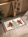 Natural Christmas Gingerbread Bath Mat