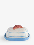 Preorder Next Uk White/Blue Claude Croissant Club Butter Dish