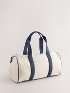 self. Ecru Large Gym Duffle Bag