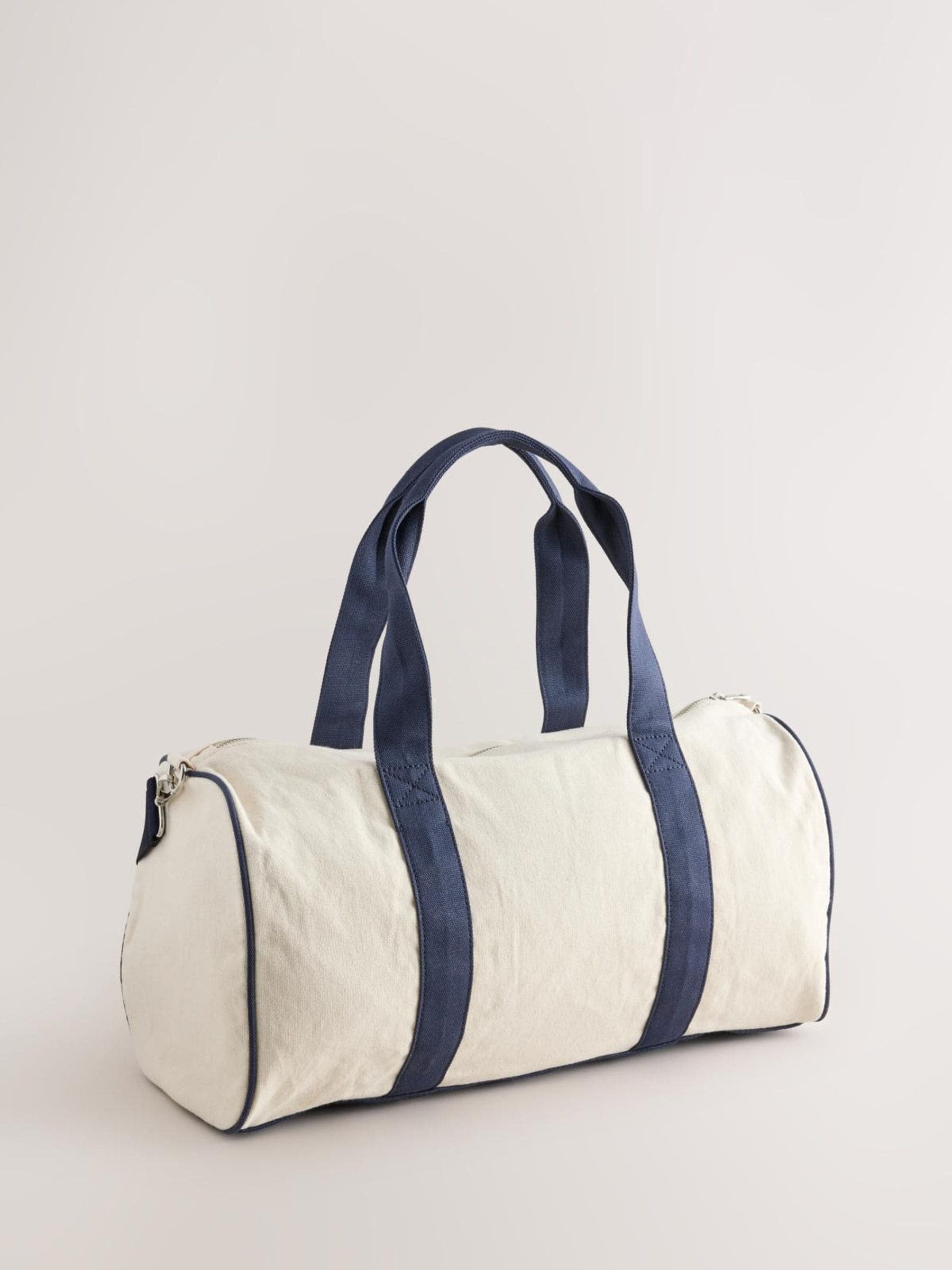 self. Ecru Large Gym Duffle Bag
