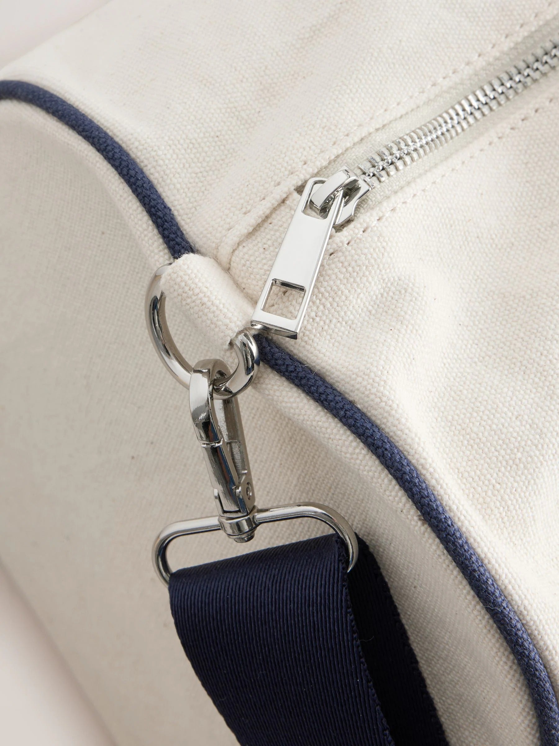 self. Ecru Large Gym Duffle Bag