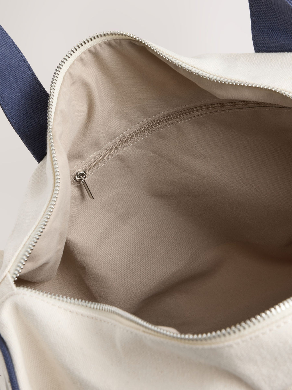self. Ecru Large Gym Duffle Bag