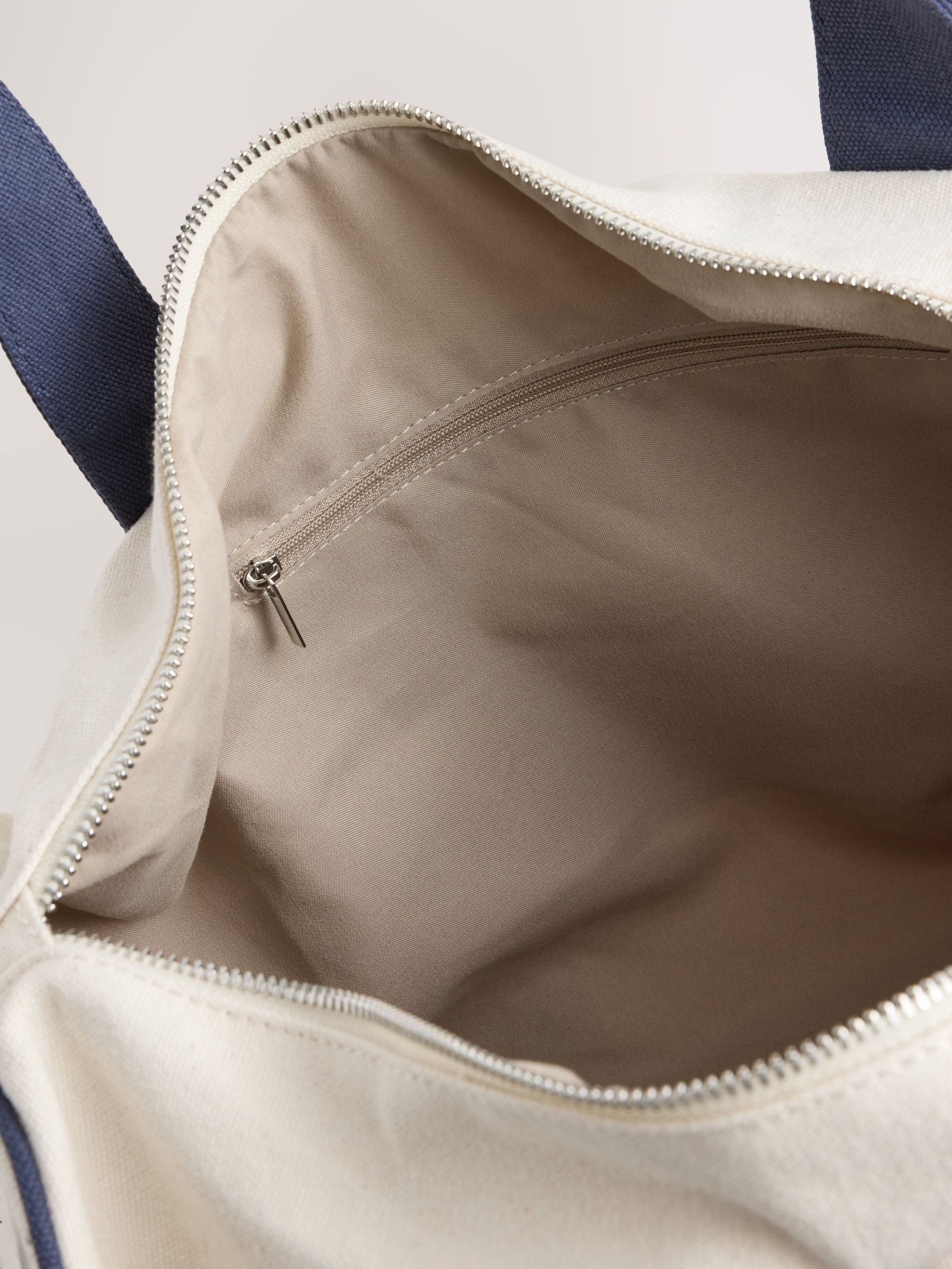 self. Ecru Large Gym Duffle Bag