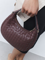 Preorder Next Uk Berry Red Weave Hand Held Bag