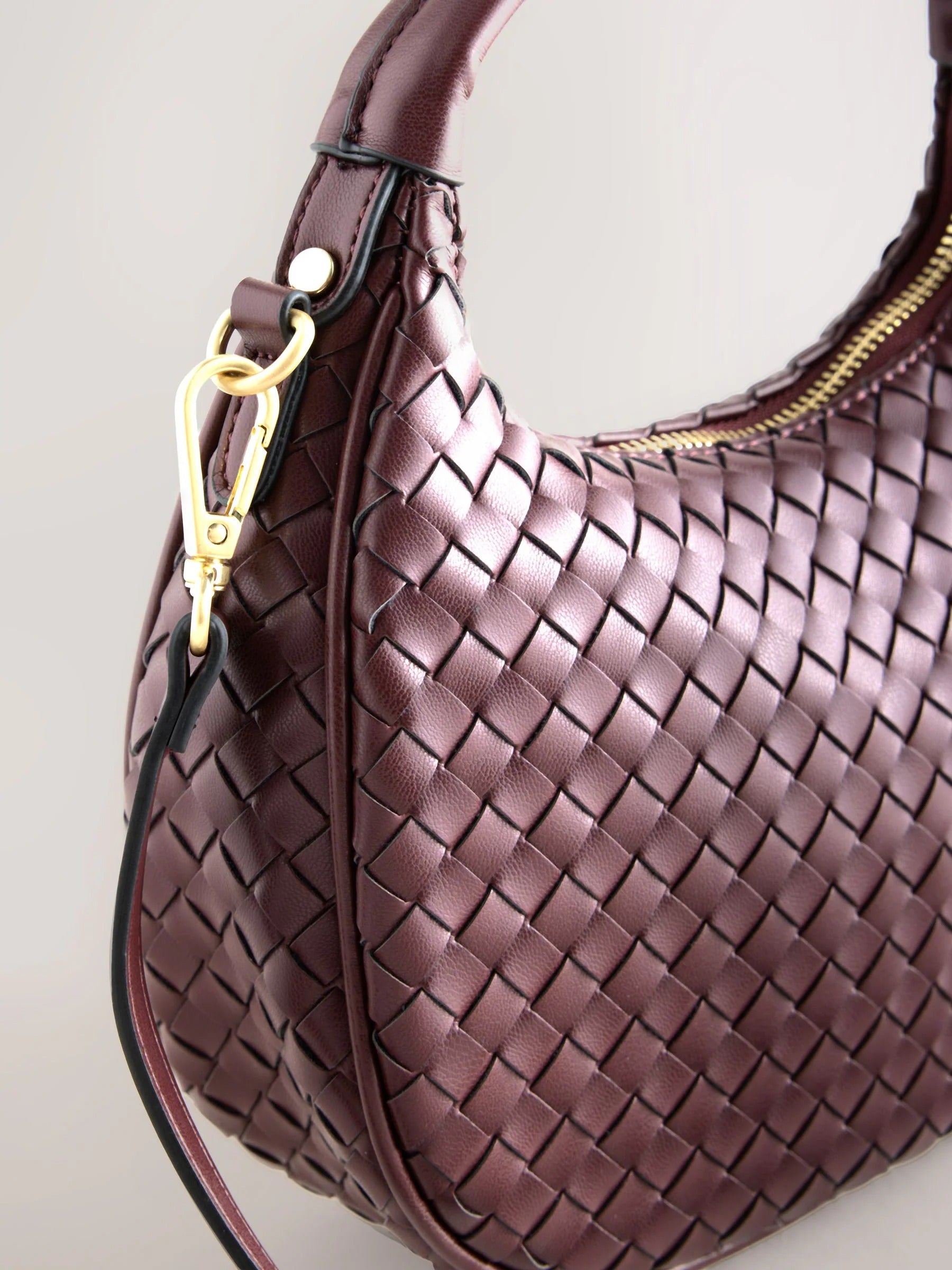 Preorder Next Uk Berry Red Weave Hand Held Bag