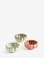 Preorder Set of 3 Natural Pumpkin Dip Bowls (Height 5cm  Width 12cm  Depth 12cm)
