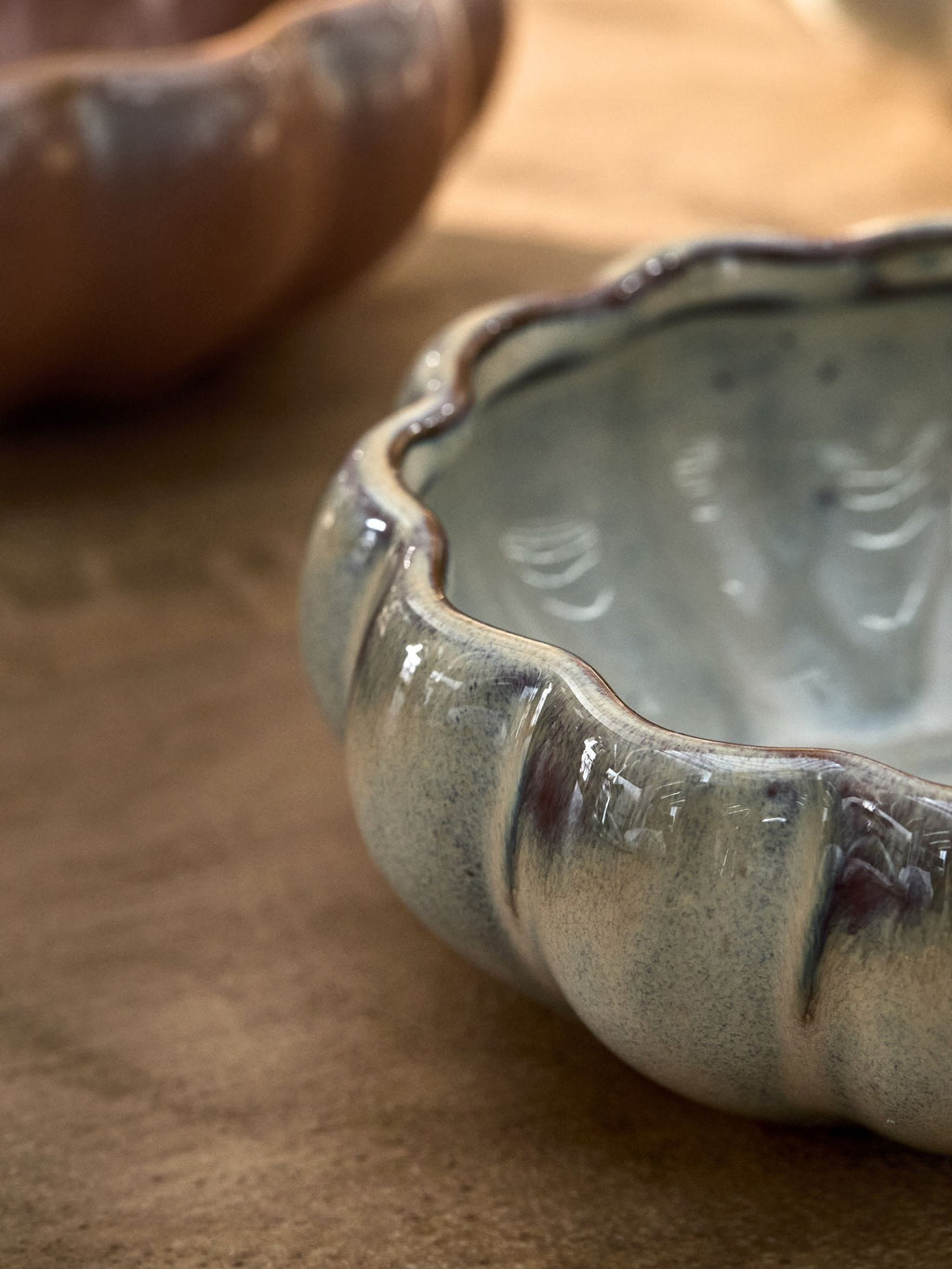 Preorder Set of 3 Natural Pumpkin Dip Bowls (Height 5cm  Width 12cm  Depth 12cm)