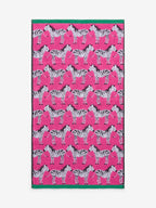 Pink Zebra 100% Cotton Towels