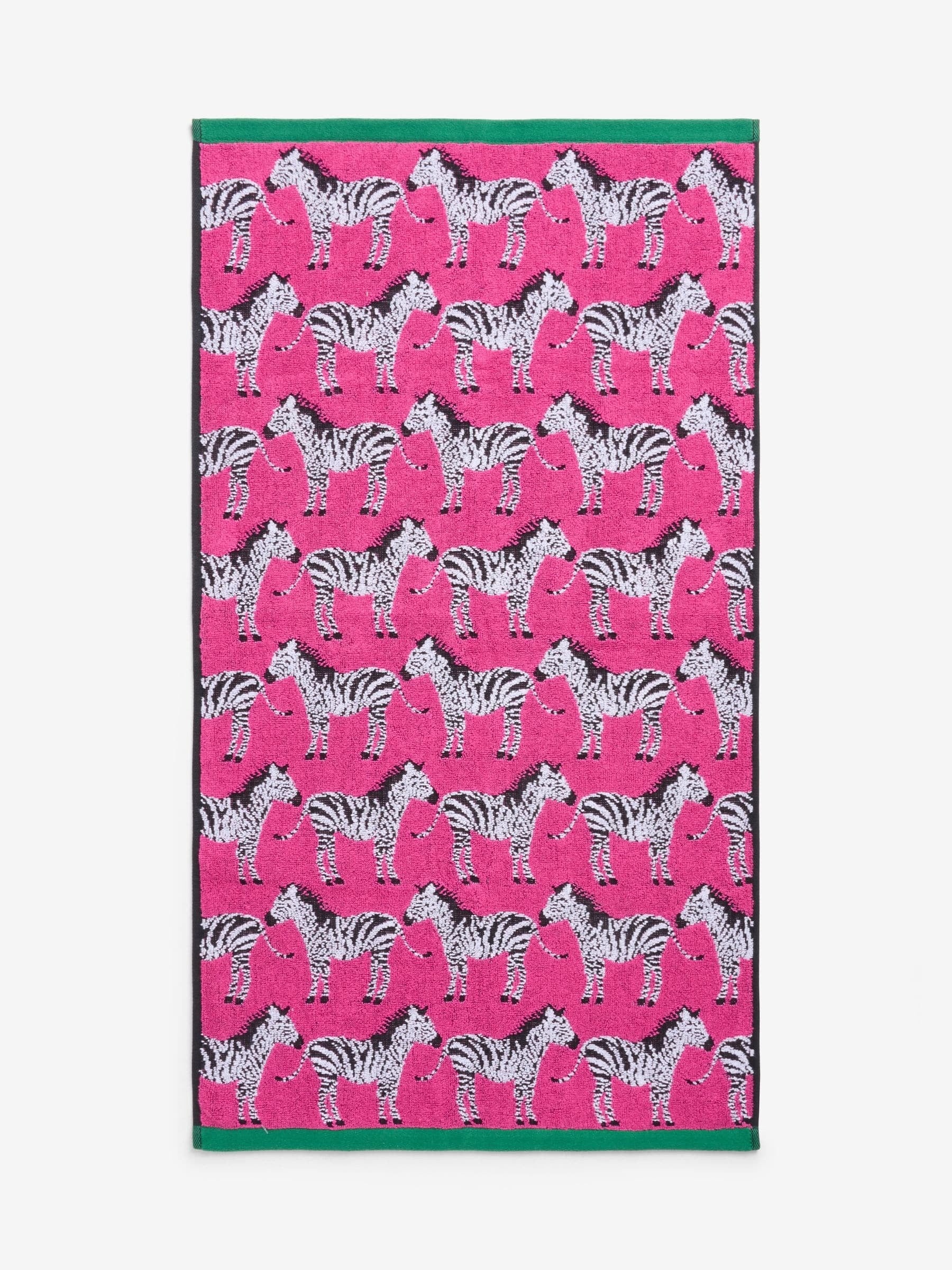 Pink Zebra 100% Cotton Towels