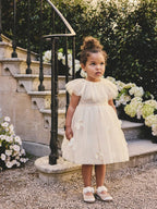 Preorder Next Uk White Ruffle Collar Mesh Dress (3mths-7yrs)