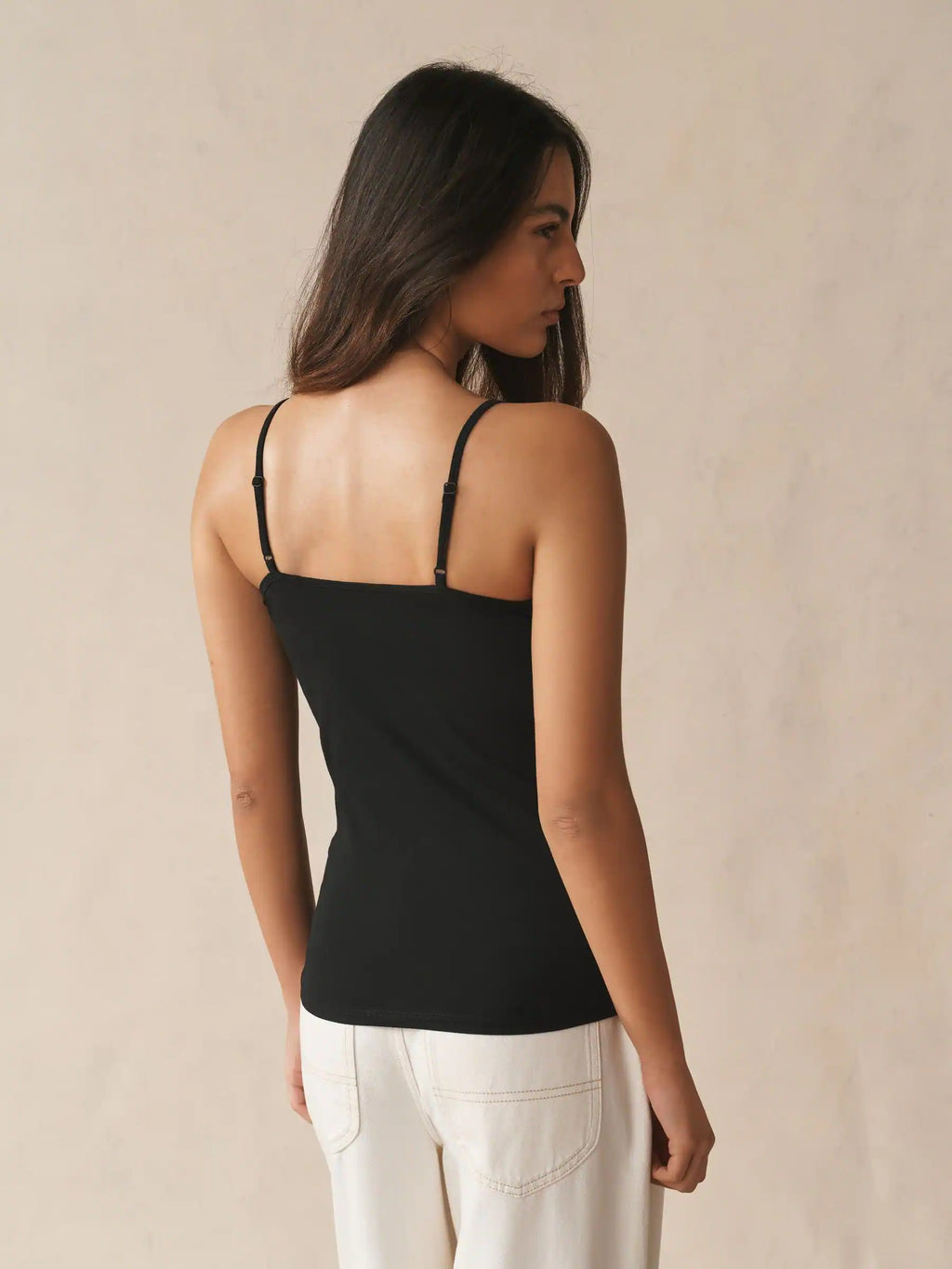 Next Uk White/Black Thin Strap Vests 5 Pack