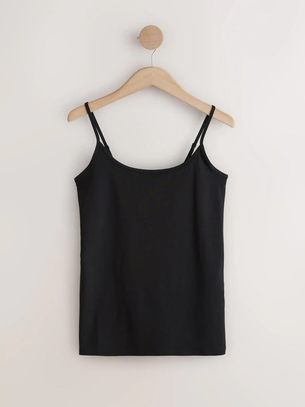 Next Uk White/Black Thin Strap Vests 5 Pack