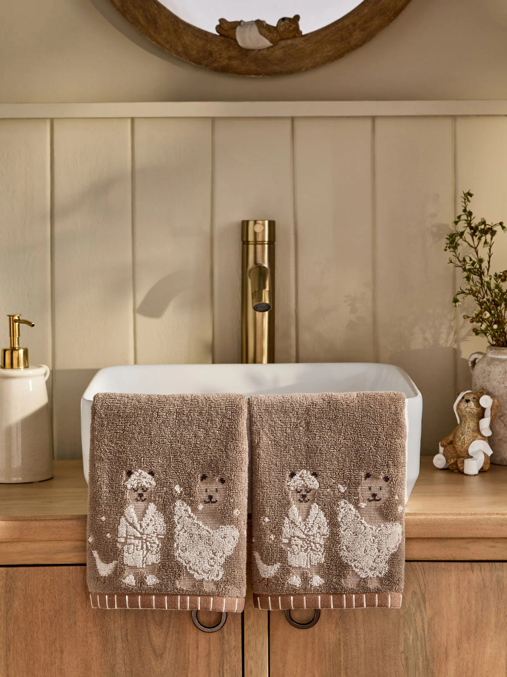 Soft Bear Face Cloth Set of 2